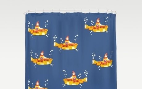 Awesome Beatles And Kids S Yellow Submarine Shower Curtains Elink